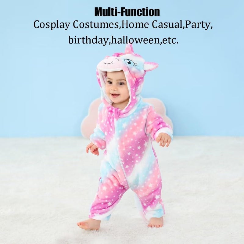 OLLULL Baby Unicorn Costumes Unisex Toddler Outfit Halloween Dress Up Romper 18-24 Months - Image 4